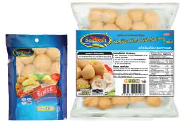 ลูกชิ้นปลาทอดสอดไส้ทูน่า